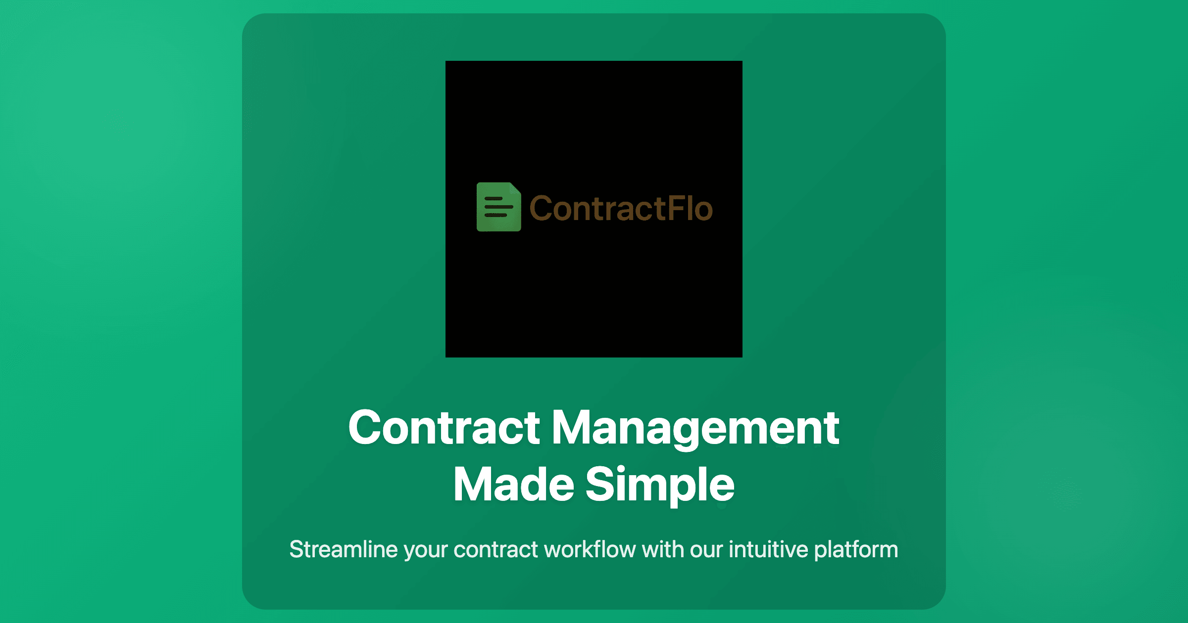ContractFlo - Contract Management Made Simple